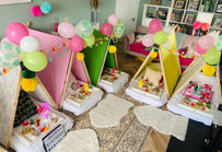 Tropical Paradise theme tent party