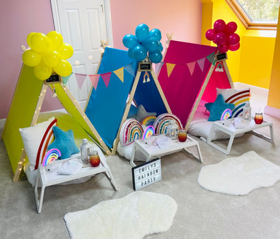 Rainbowtastic theme tent party