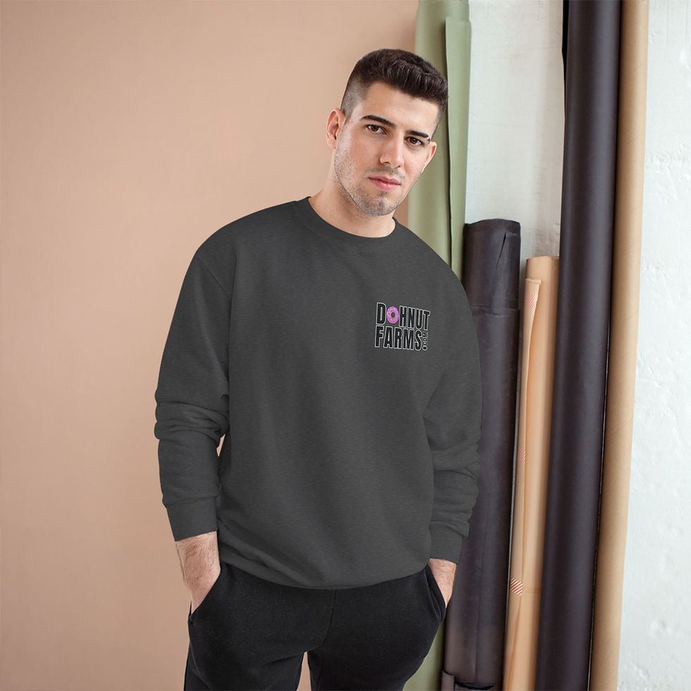 Champion Sweatshirt with Dohnut Farms Design | Cozy Oversized Crewneck |