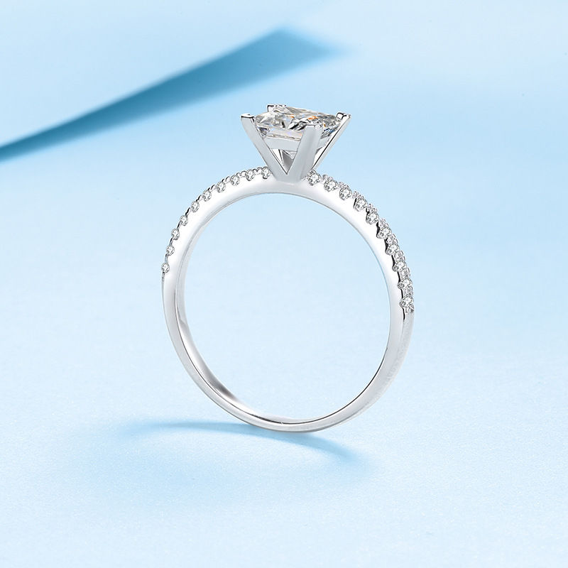 Thumbnail: SGARIT Jewellery 14K Solid Gold 2ct VVS1D Moissanite Engagement Rings
