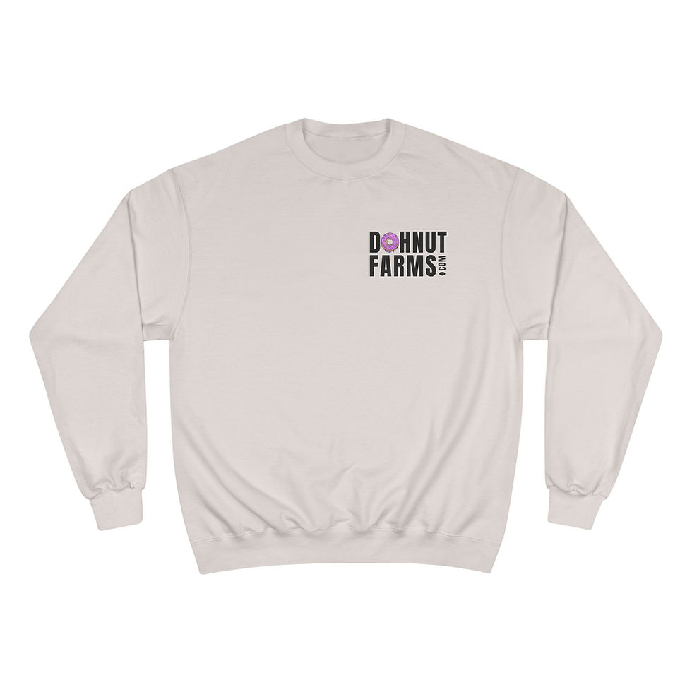 Champion Sweatshirt with Dohnut Farms Design | Cozy Oversized Crewneck |