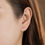 Thumbnail: 14K (58.5%) SOLID GOLD LAVENDER AURORA CUBIC PIERCING