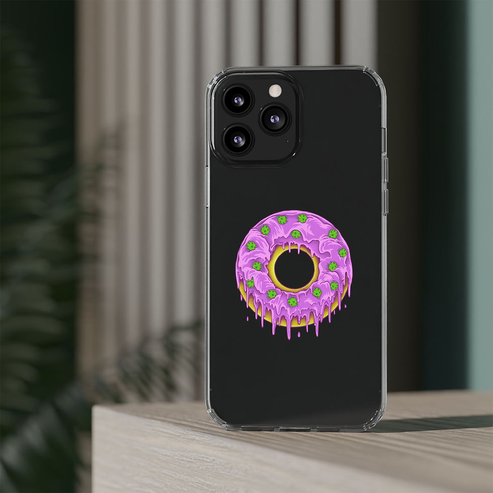 Dohnut Farms Clear Cases for Iphone and Samsung Galaxy 
