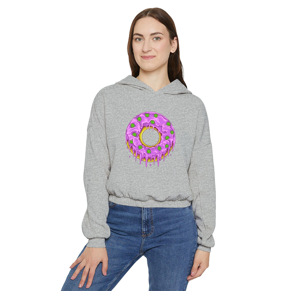 Dohnut Farms Women's Cinched Bottom Hoodie