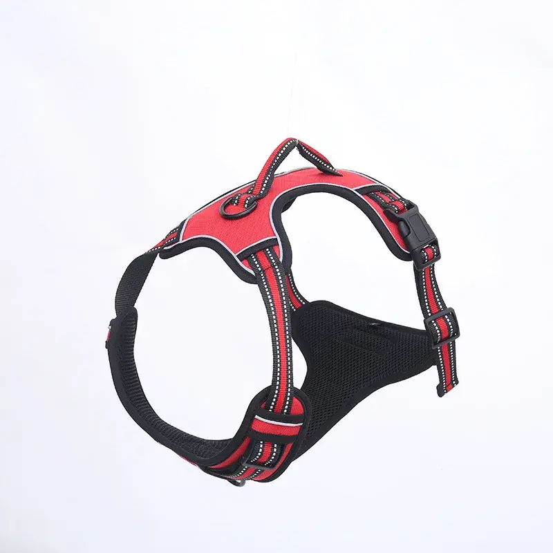 Thumbnail: SinSky Reflective Pet Dog Harness Vest Breathable Adjustable Dog Leash