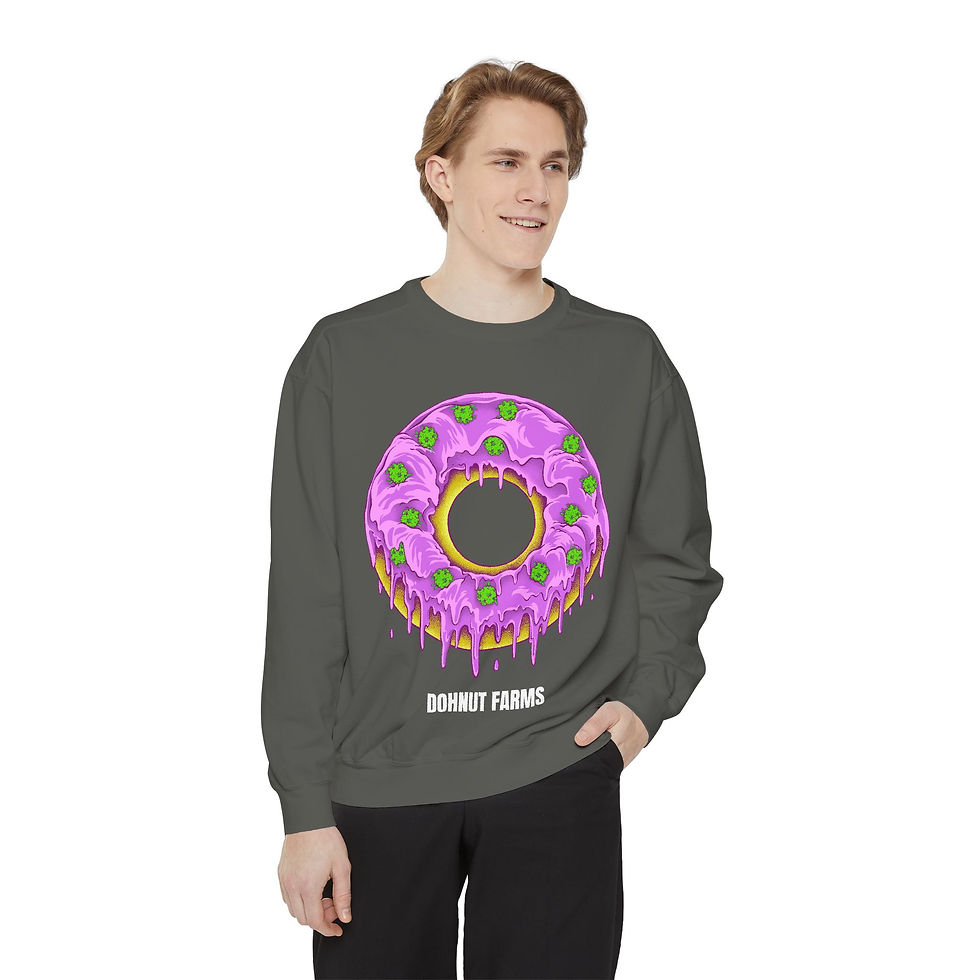 Dohnut Farms Unisex Garment-Dyed Sweatshirt