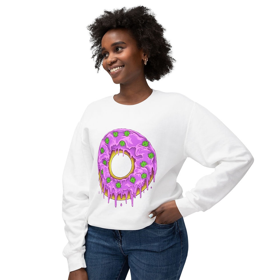 Dohnut Farms Unisex Lightweight Crewneck Sweatshirt