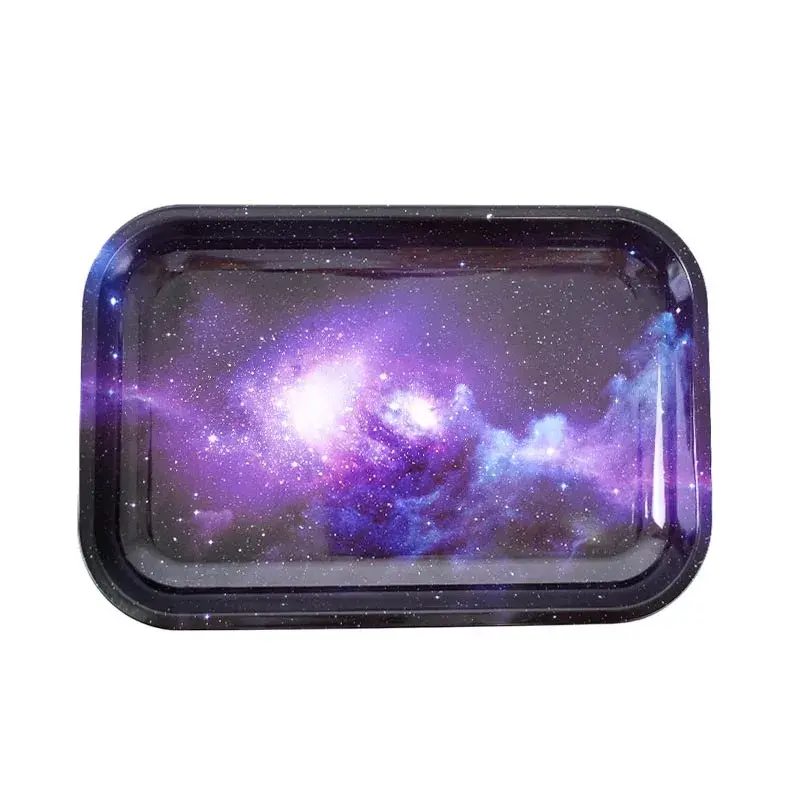 Miniatura: 280*180mm Metal Storage Rolling Tray Tobacco Cigarette Tinplate Plate