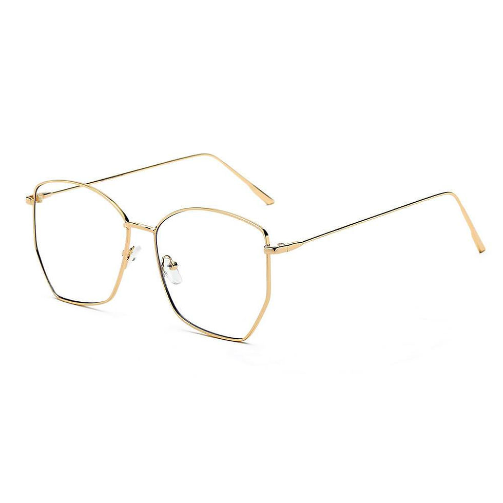 Thumbnail: Cardiff - Women Oversize Geometric Metal Fashion Sunglasses