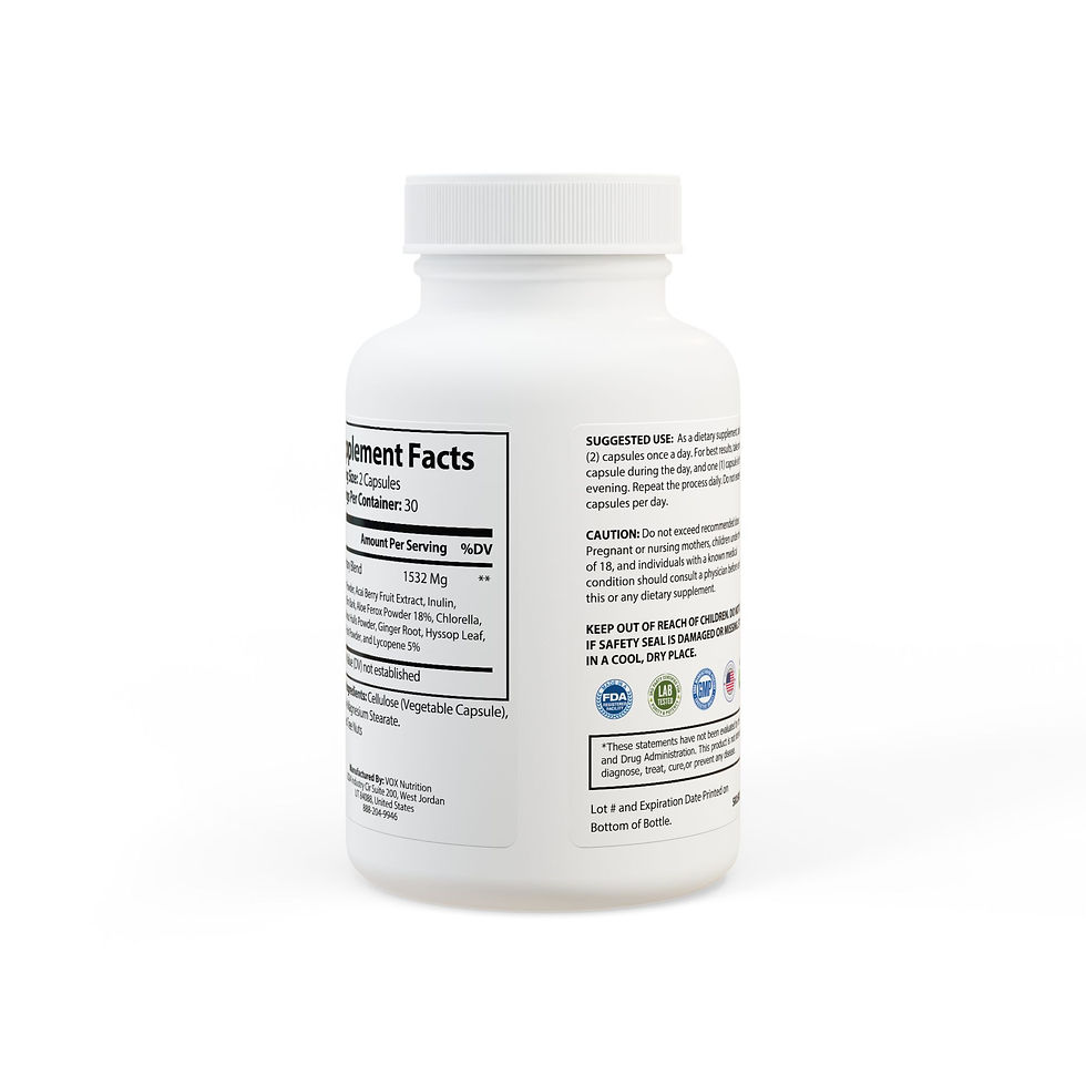 Acai Berry Complex Supplement (60 Capsules) - Dohnut Farms 