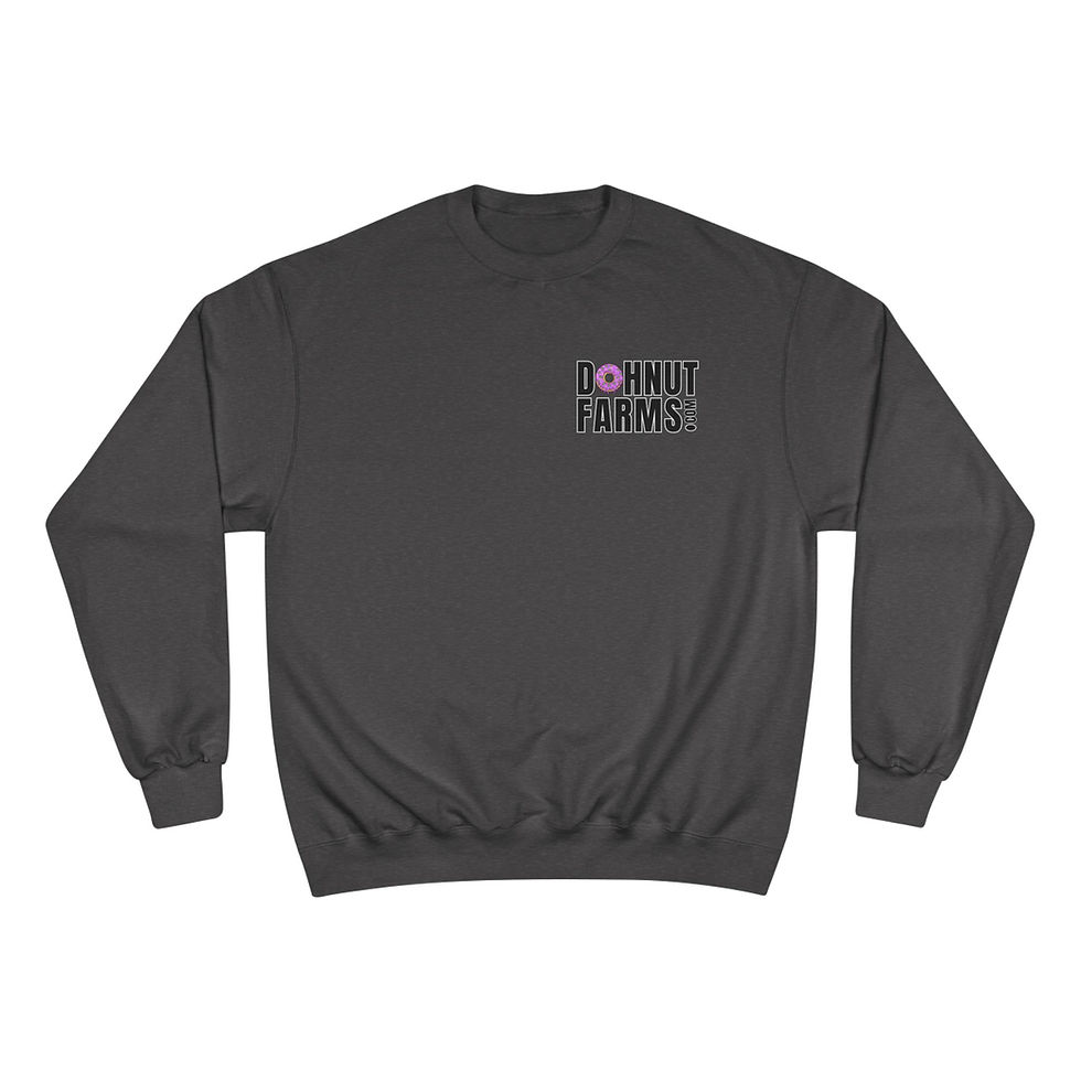 Champion Sweatshirt with Dohnut Farms Design | Cozy Oversized Crewneck |