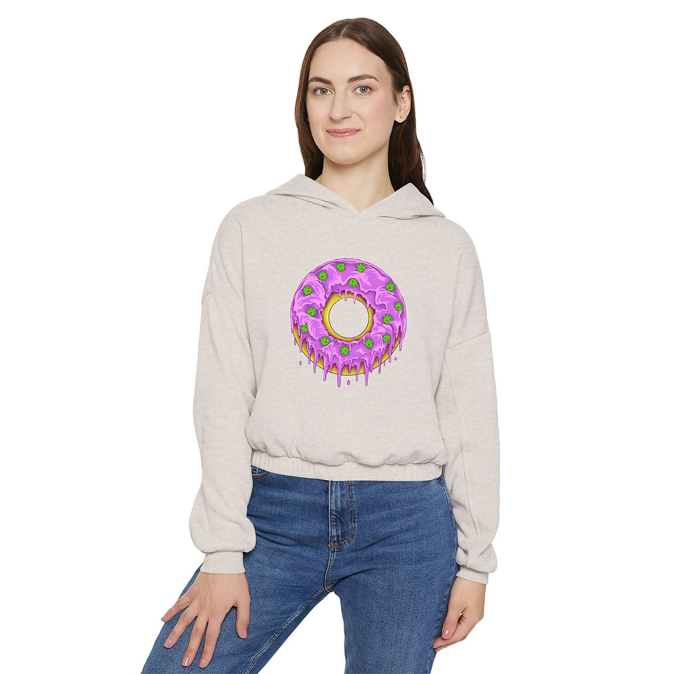 Dohnut Farms Women's Cinched Bottom Hoodie
