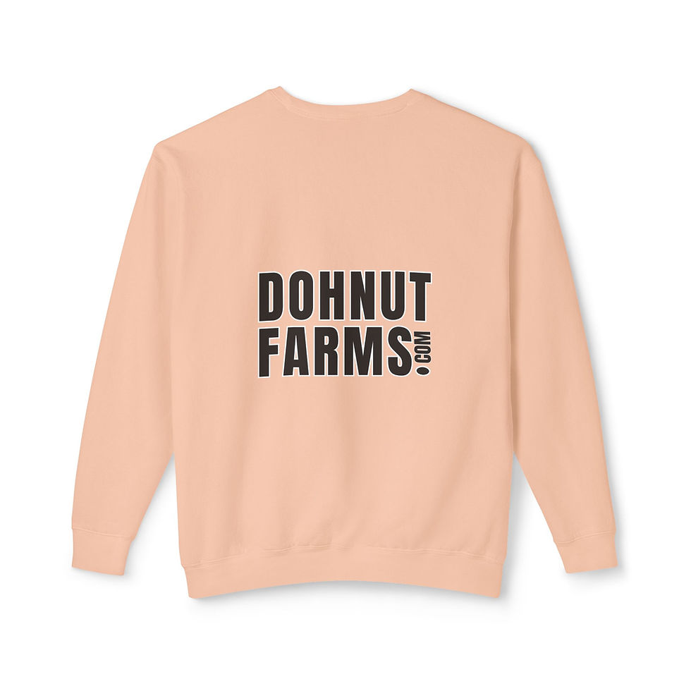 Dohnut Farms Unisex Lightweight Crewneck Sweatshirt