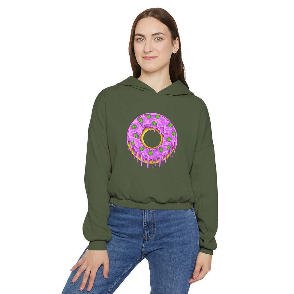 Dohnut Farms Women's Cinched Bottom Hoodie