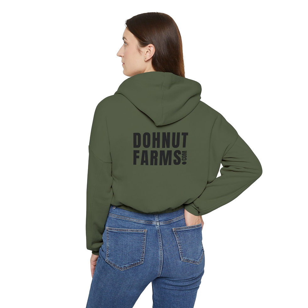 Dohnut Farms Women's Cinched Bottom Hoodie