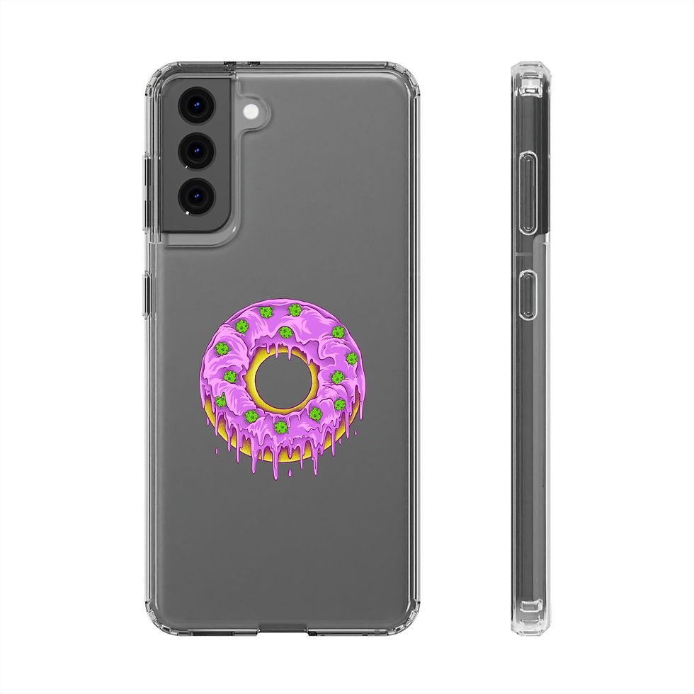 Dohnut Farms Clear Cases for Iphone and Samsung Galaxy 