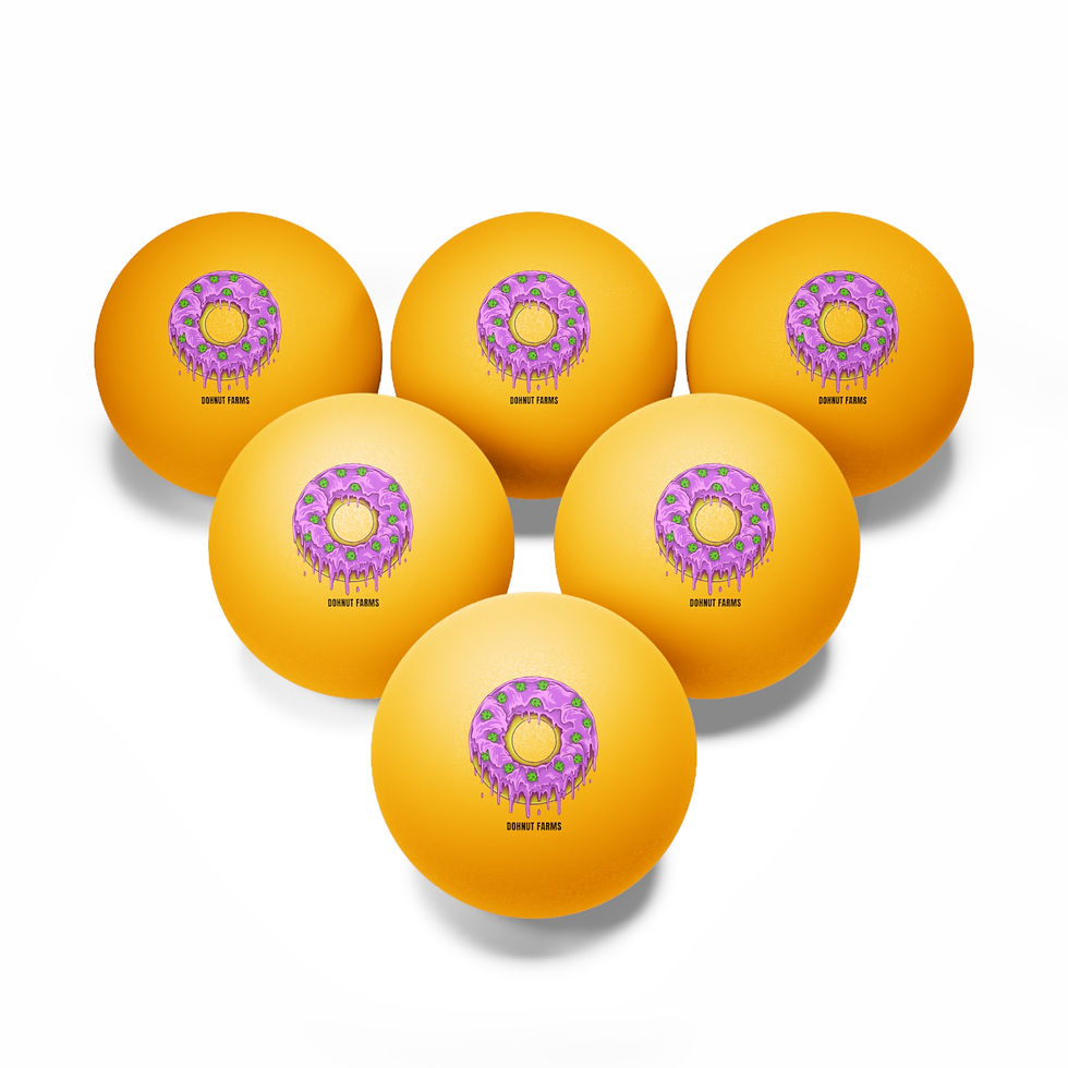 Dohnut Farms Ping Pong Balls, 6 pcs