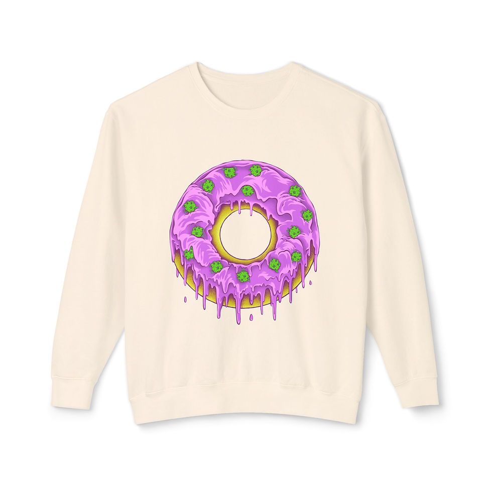 Dohnut Farms Unisex Lightweight Crewneck Sweatshirt