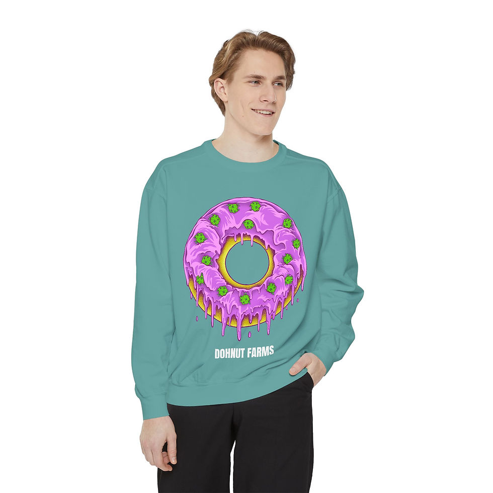 Dohnut Farms Unisex Garment-Dyed Sweatshirt