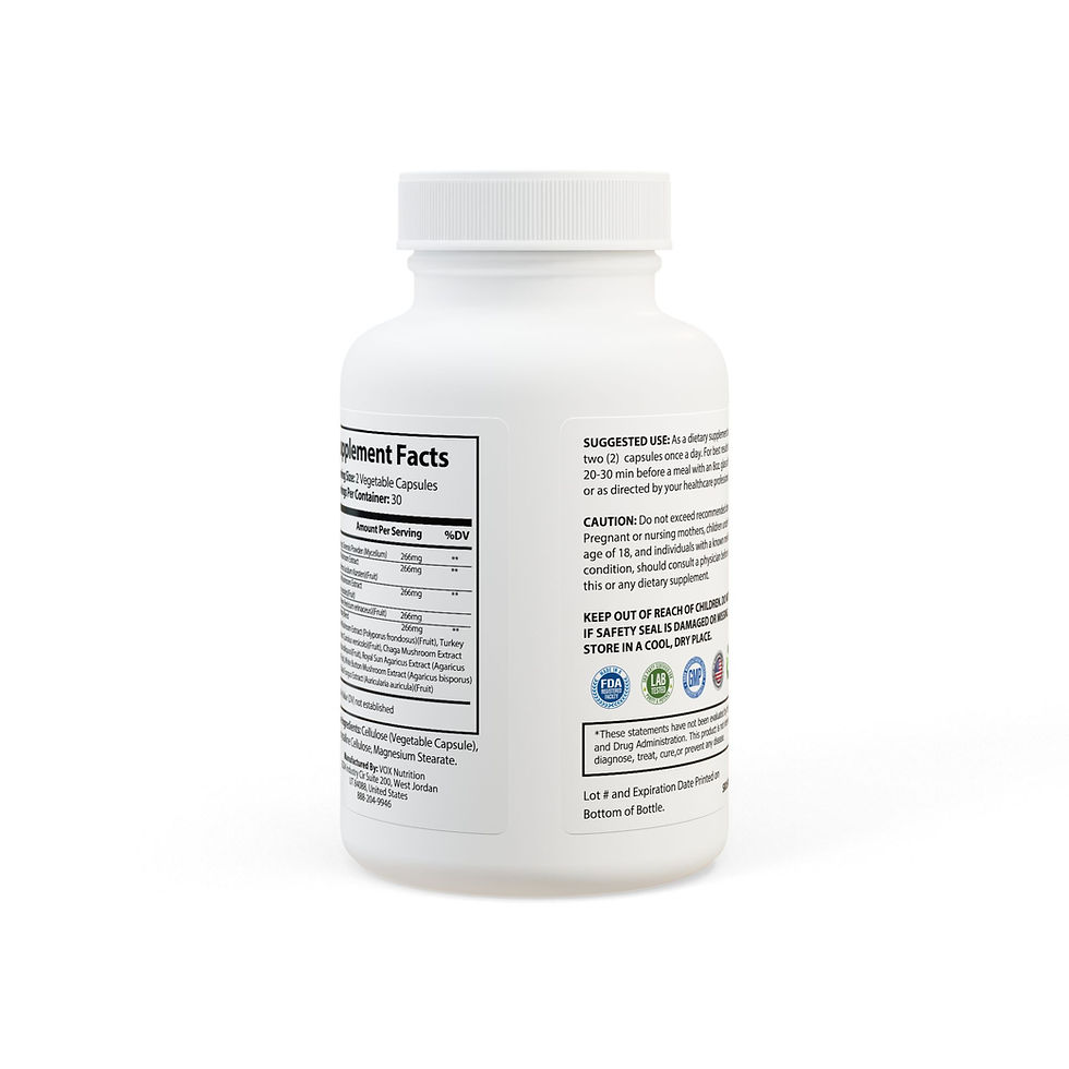 Mushroom Blend Supplement (60 Capsules) - Dohnut Farms 