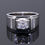 1ct Moissanite Diamond Silver Sterling 925 With White Gold Plated
