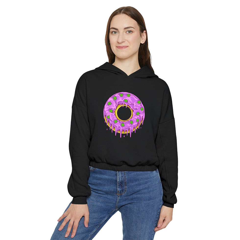 Dohnut Farms Women's Cinched Bottom Hoodie