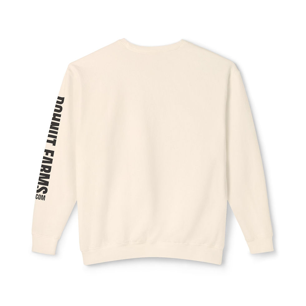 Dohnut Farms Unisex Lightweight Crewneck Sweatshirt