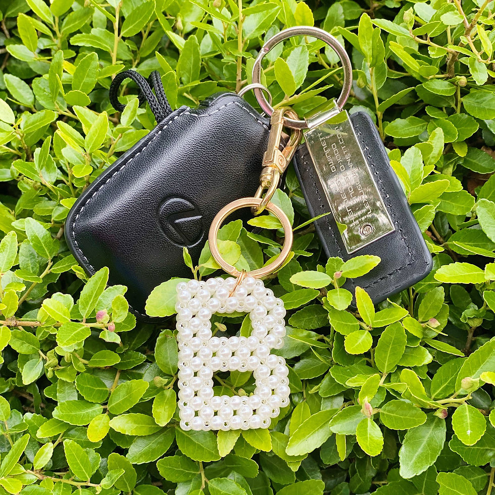 Miniatura: Hand Knitted Retro Pearl Initial Key Chain