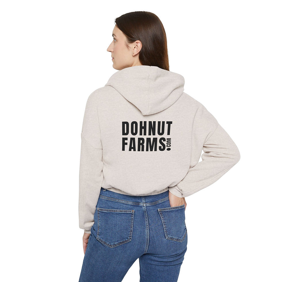 Dohnut Farms Women's Cinched Bottom Hoodie