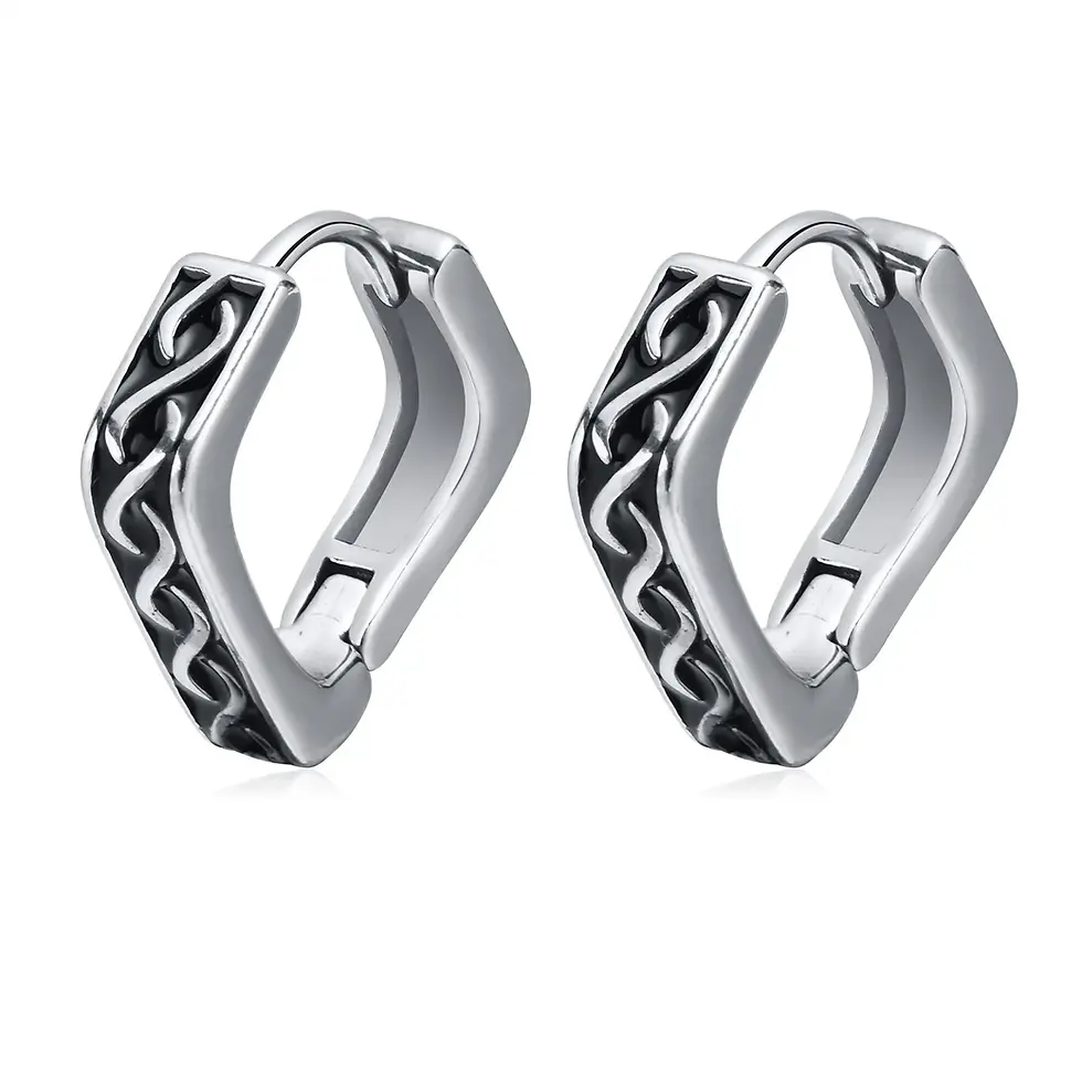 Rock Punk Celtic Knot Earrings for Men