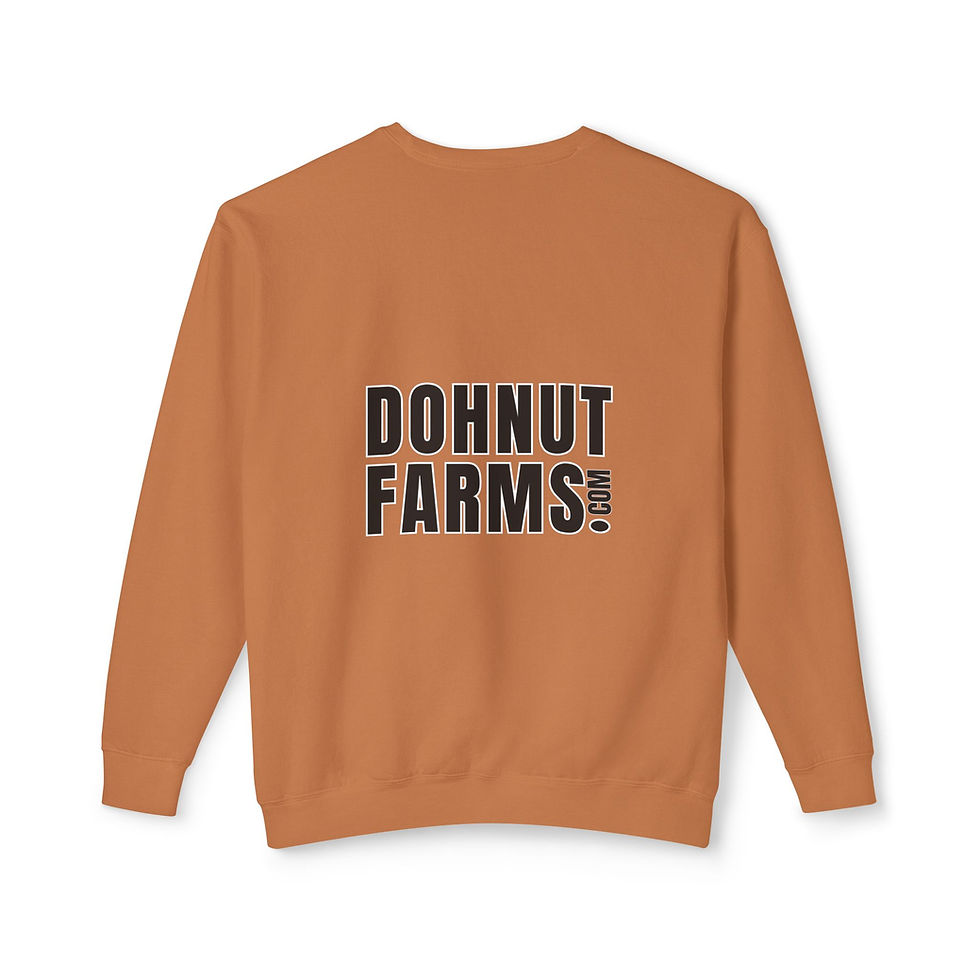 Dohnut Farms Unisex Lightweight Crewneck Sweatshirt