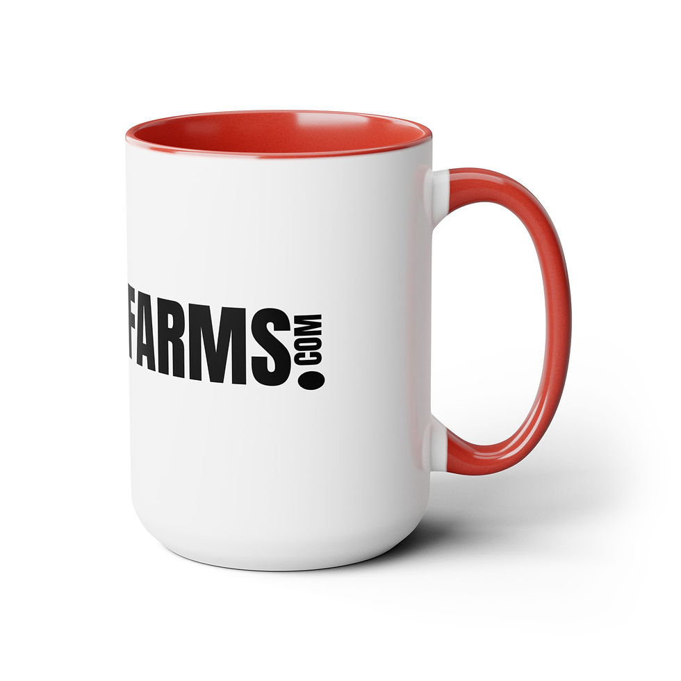 Dohnut Farms Two-Tone Coffee Mugs, 15oz