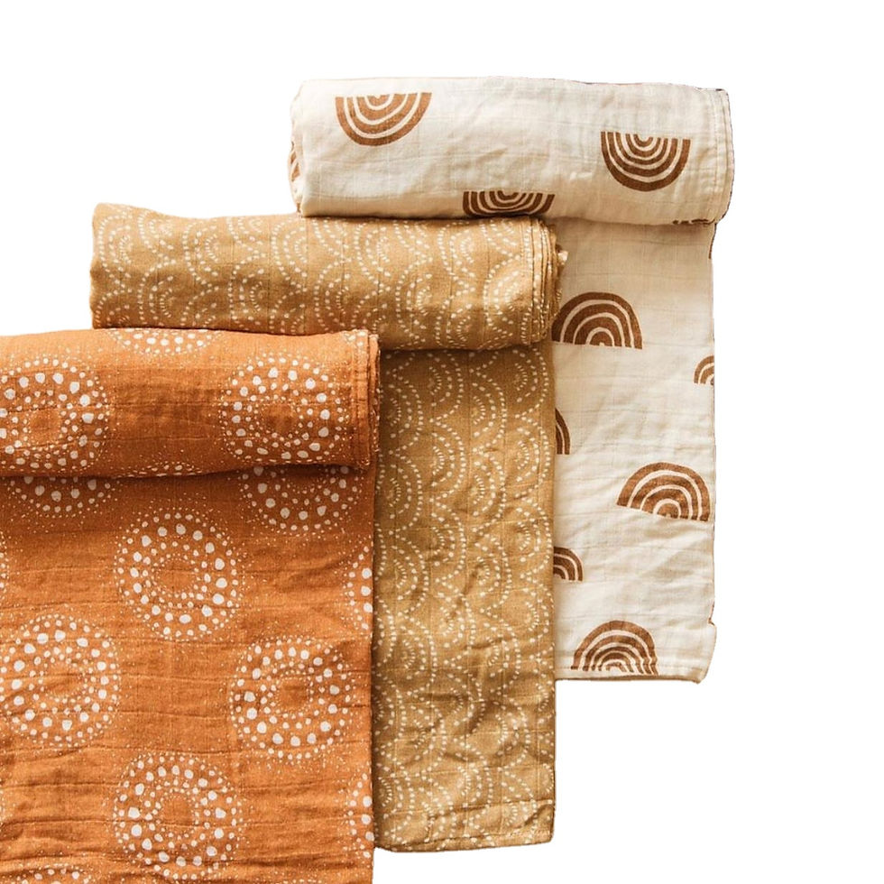 Thumbnail: OEKO and GOTS Organic Cotton Bamboo Baby Muslin Blanket Swaddles