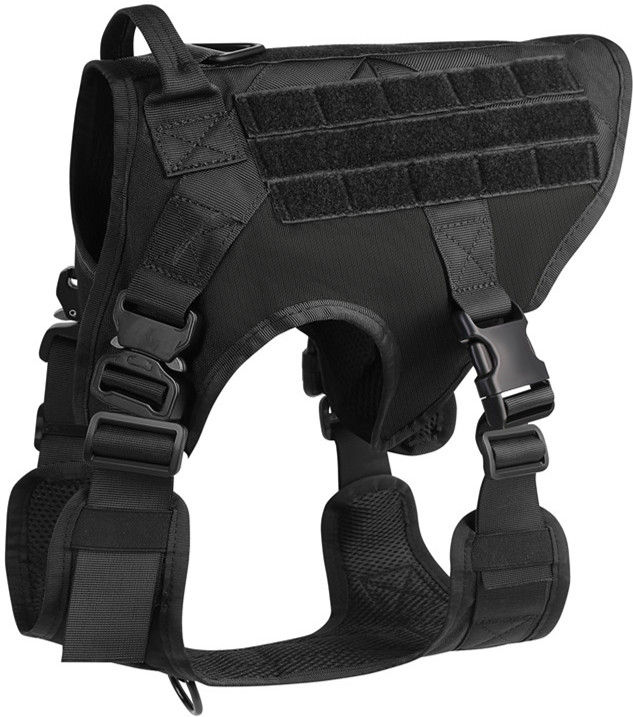 Thumbnail: Heavy Duty Adjustable Tactical Training Dog Harness Dog Harness Tactical Dog