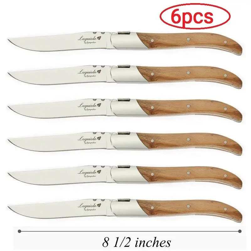 Thumbnail: 2-10pcs Stainless Steel Laguiole Steak Knife