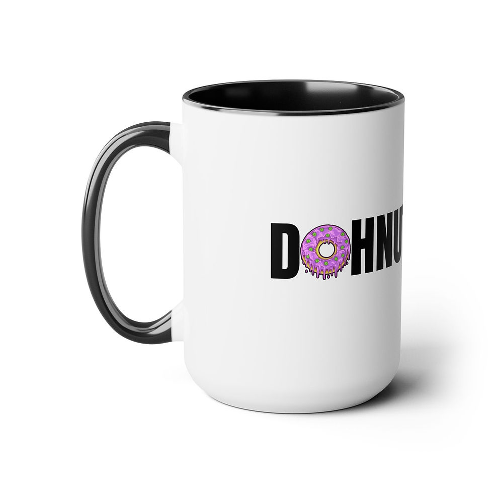 Dohnut Farms Two-Tone Coffee Mugs, 15oz
