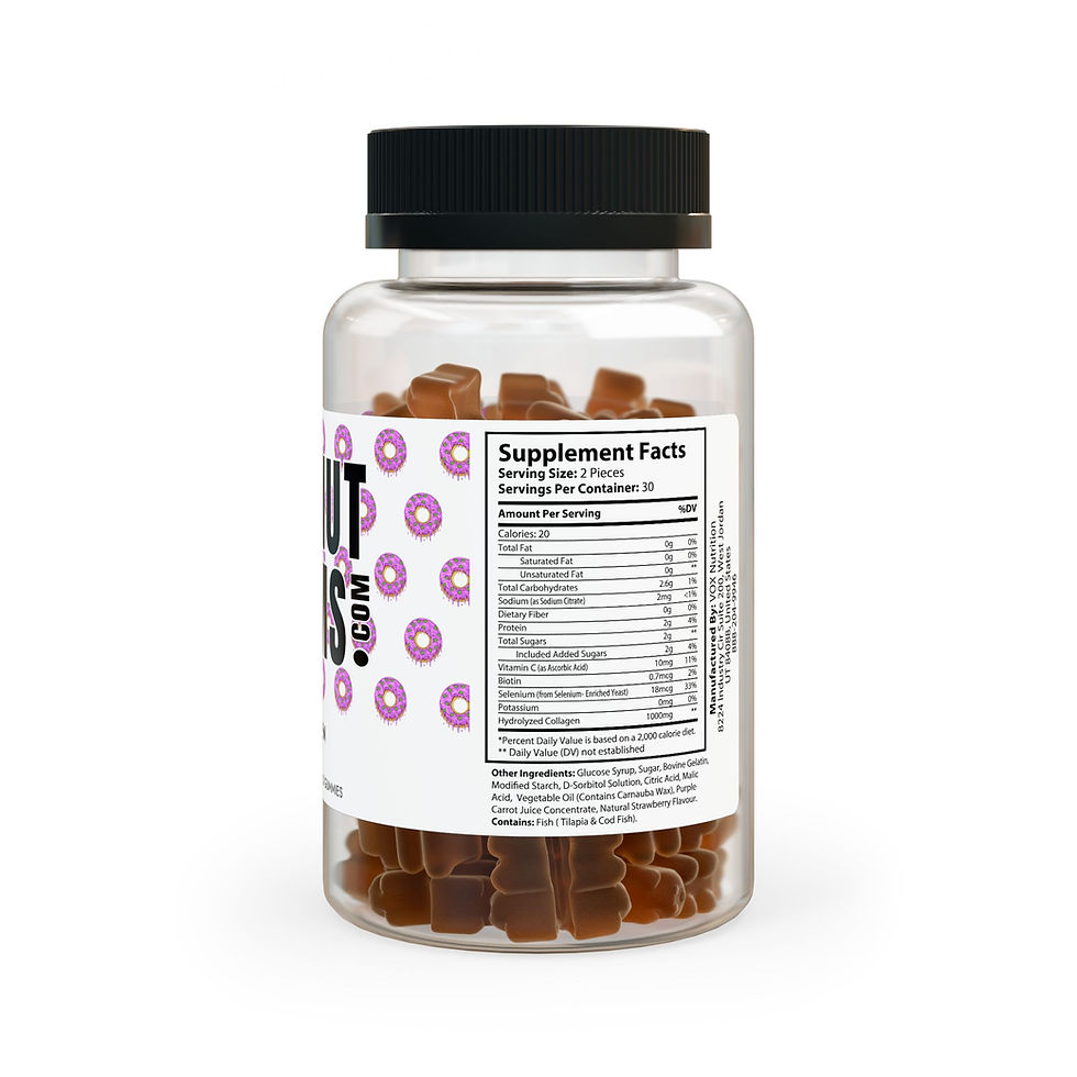 Collagen Gummies (60 Gummies) - Dohnut Farms 