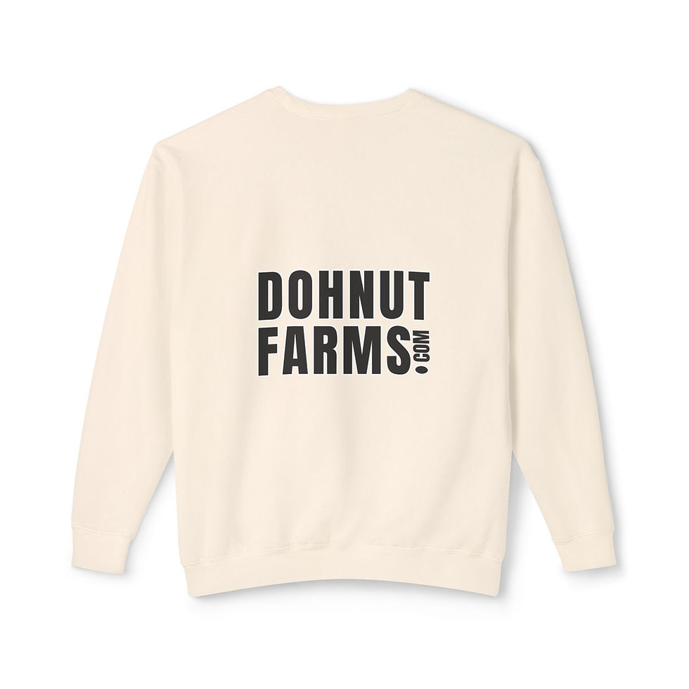Dohnut Farms Unisex Lightweight Crewneck Sweatshirt