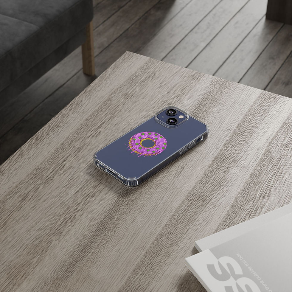 Dohnut Farms Clear Cases for Iphone and Samsung Galaxy 