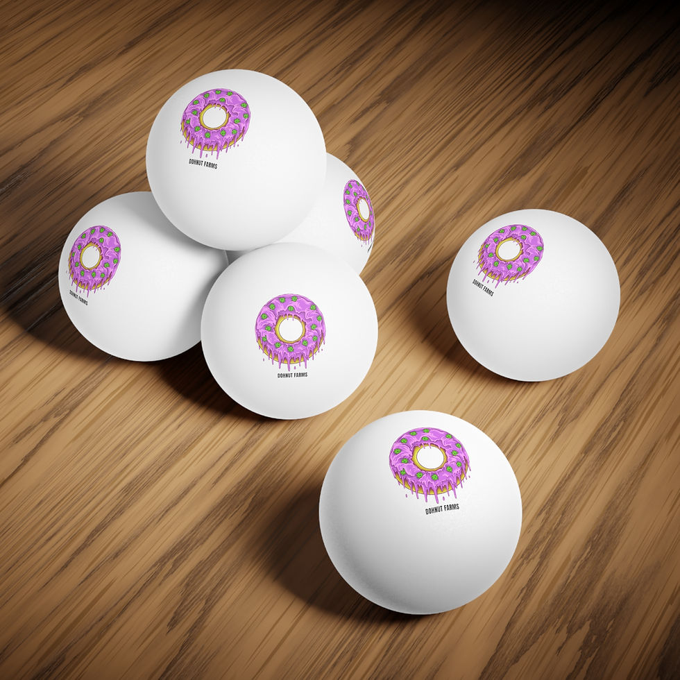 Dohnut Farms Ping Pong Balls, 6 pcs