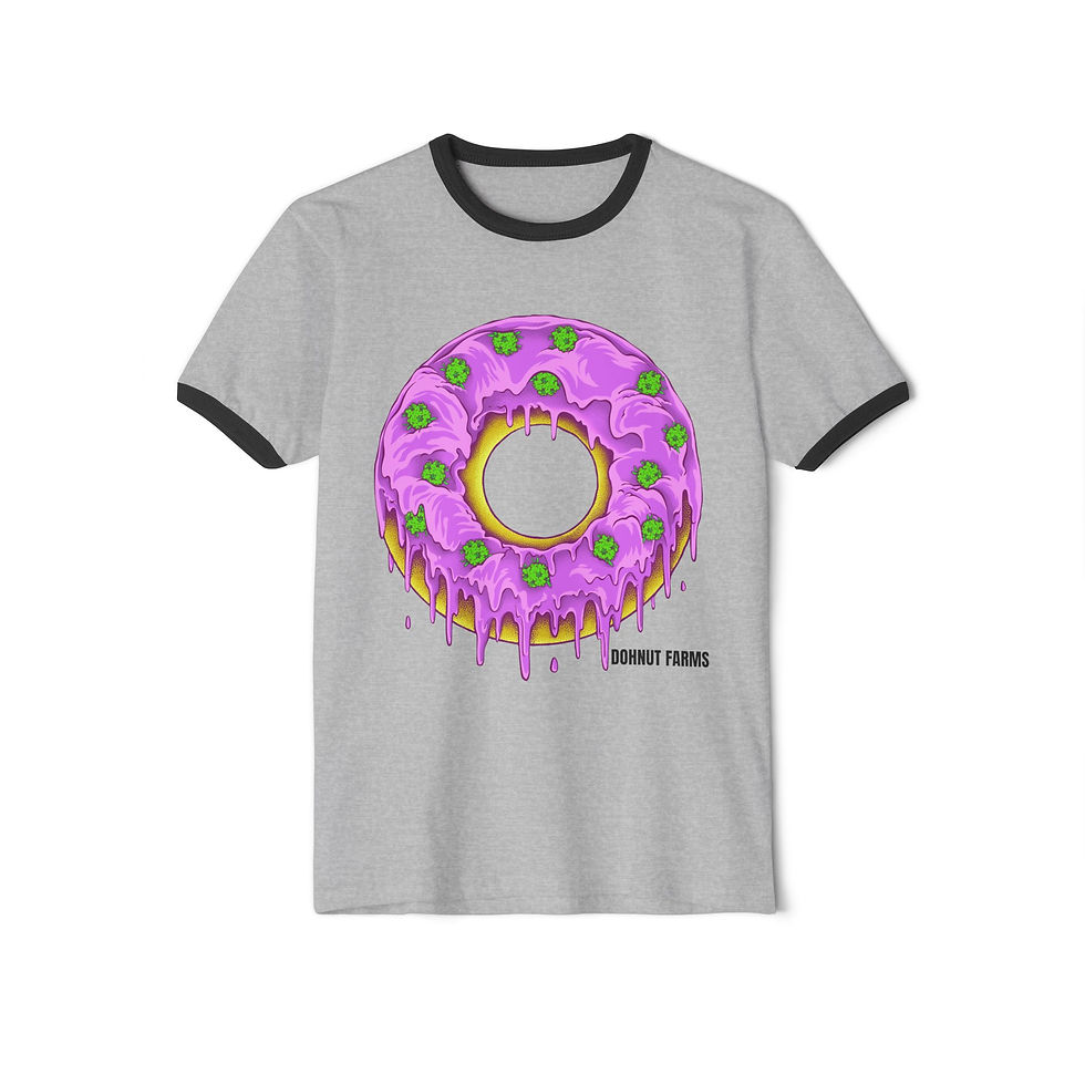Dohnut Farms Unisex Cotton Ringer T-Shirt