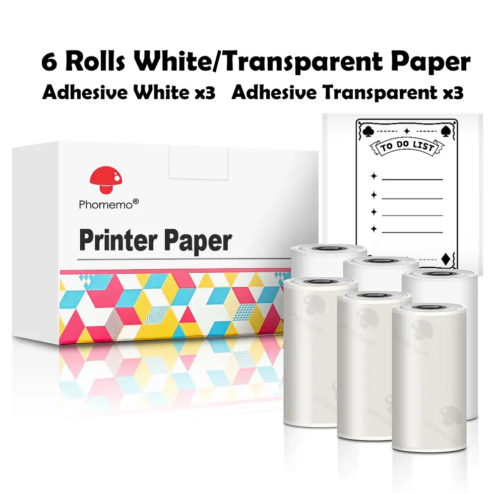 Thumbnail: Phomemo 3 Rolls Self-Adhesive Transparent Sticker