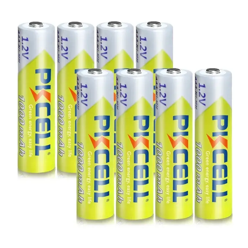 Thumbnail: 8PC PKCELL AAA Battery 1.2V NiMH AAA Rechargeable Batteries 1000mah