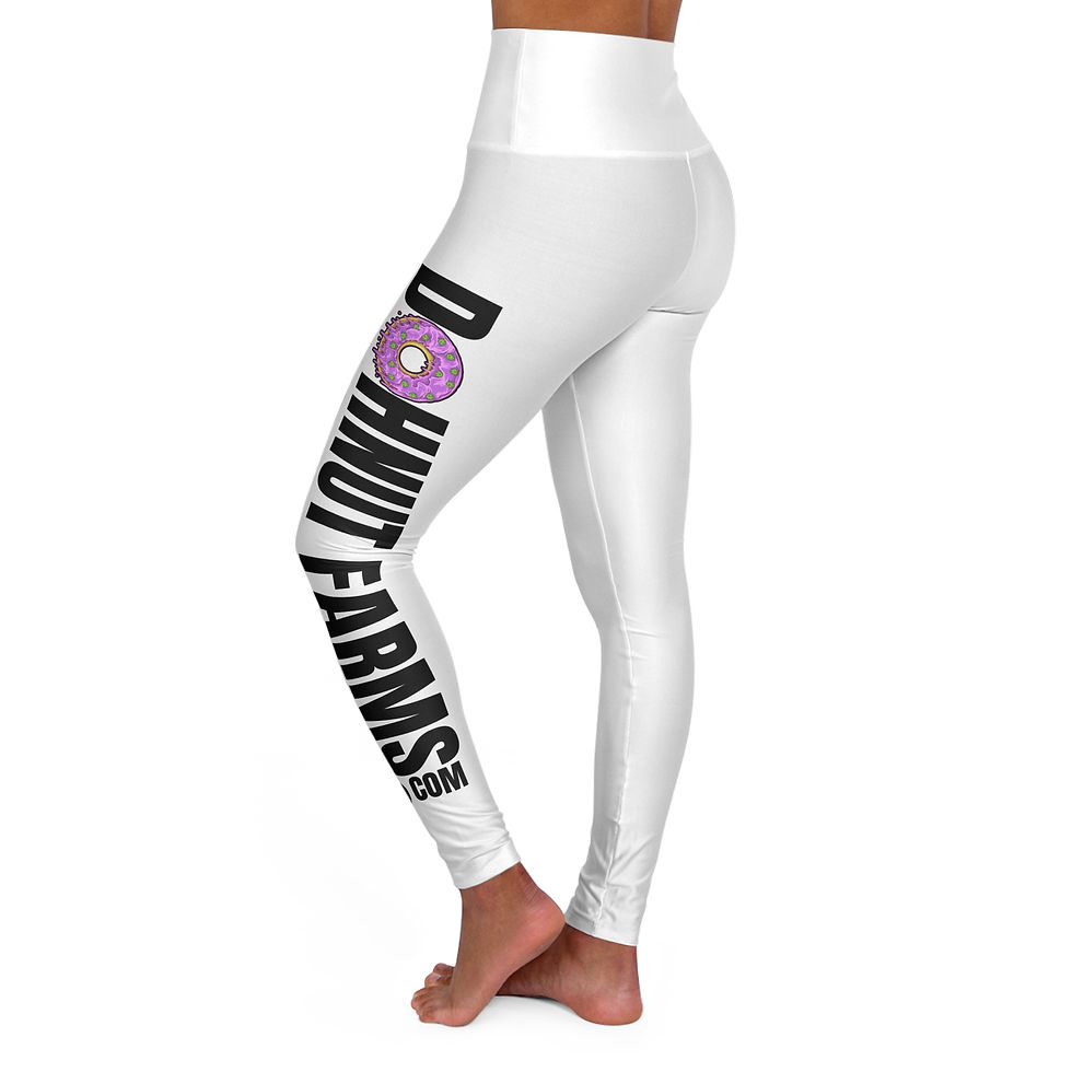 Dohnut Farms High Waisted Yoga Leggings (AOP)
