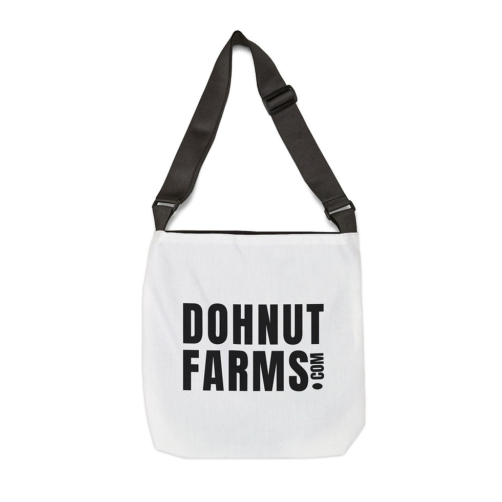 Dohnut Farms Adjustable Tote Bag (AOP)