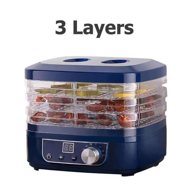 CUKYI Dried Fruit Vegetables Herb Meat Machine MINI Food Dehydrator Air Dryer EU