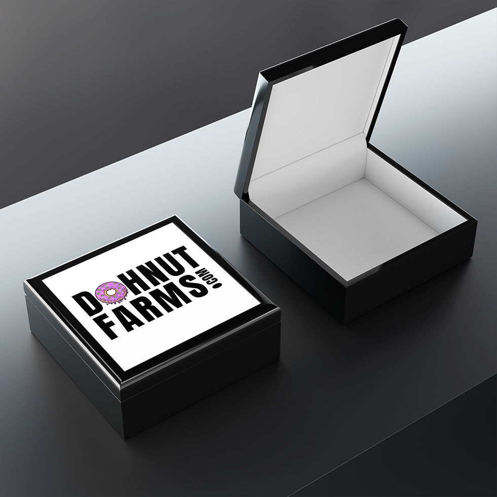 Thumbnail: Jewelry Box — Donut Farms Logo Keepsake Box