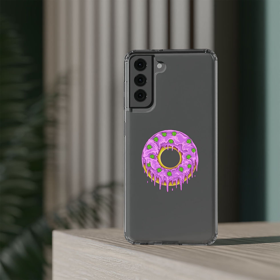 Dohnut Farms Clear Cases for Iphone and Samsung Galaxy 