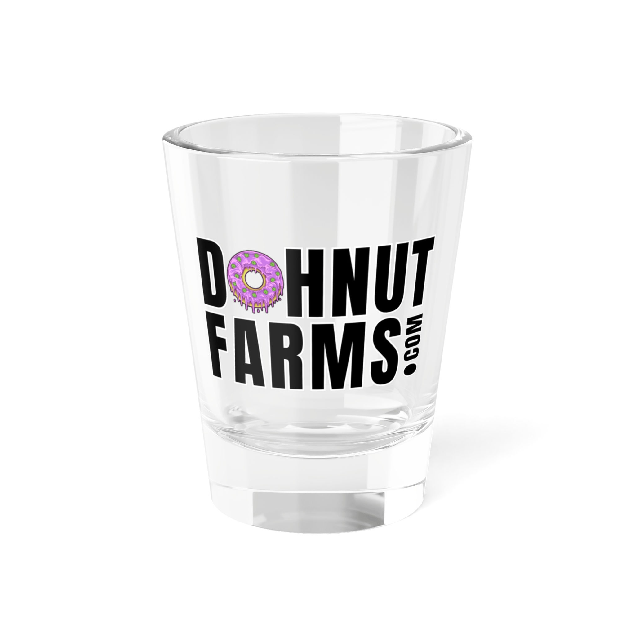 Dohnut Farms Logo Shot Glass - 1.5oz Branded Liqueur Glass