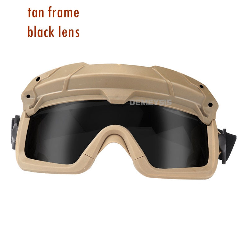 Thumbnail: Tactical Airsoft Paintball Goggles Windproof Anti Fog CS Tactical Helmet